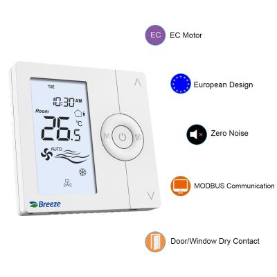 China Modern door window large capacity touch temperature controller 220v modbus dry outdoor floating thermostat for sale