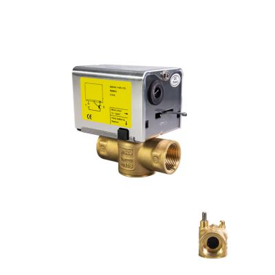 China General Wholesale Easy Control Brass Three Way Motorized Valve Installation for sale