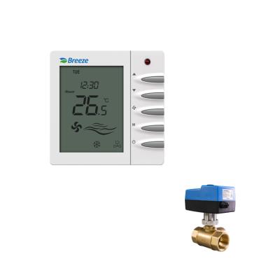 China Modern Cheap Price Door / Window Analog Temperature Controller Thermostat Dry Contact FCU for sale