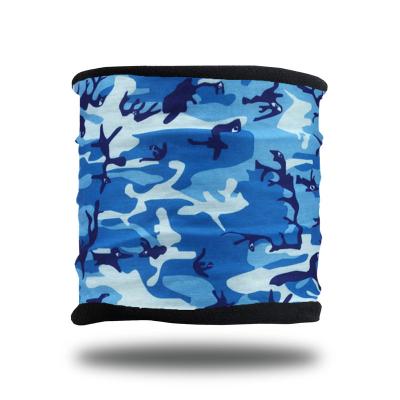 China Fashionable Headband Custom Design Kids Neck Warmer With Micro Fleece Tube Scarf Camouflage Multifunctional Bandana for sale