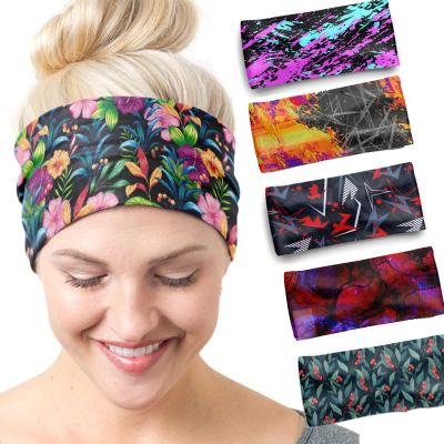 China European and American Style Hot Selling Headbands Women Men Running Headbands Sports Sweat Bands Comfortable Quick Drying Head Bands for sale