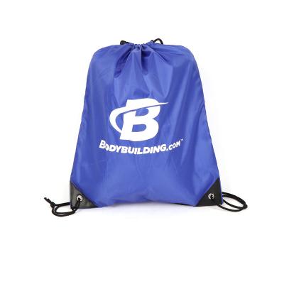 China Pocket Drawstring Backpack Sports Drawstring Gym Bag Polyester Rope Bulk Bag For Women Men Kids for sale