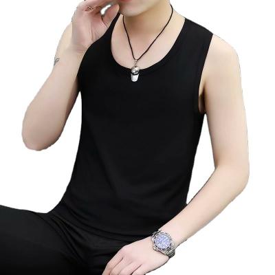 China Modern Design Color O-Neck Breathable Men Economical Customized Sleeveless T-Shirts for sale