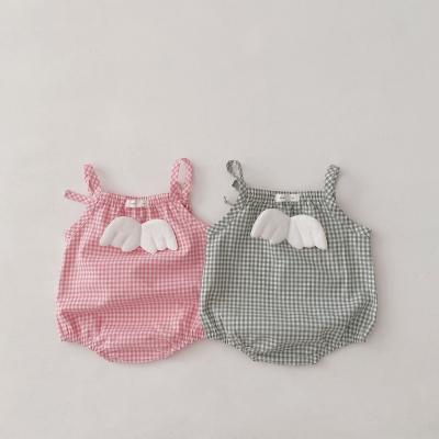 China Substantial Eco-Friendly Washable Breathable Infant Sling Fleece Bag Pet Clothes New Baby Summer Princess Clothes Triangle One-Piece Rompers for sale