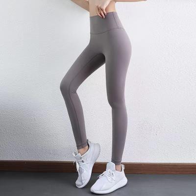 China NEW Breathable Cotton Women Workout Fitness Gym Wear Clothes Yoga Pants Gaiters For High Waist And Hip Lift Naked Feel With Pockets Ages for sale