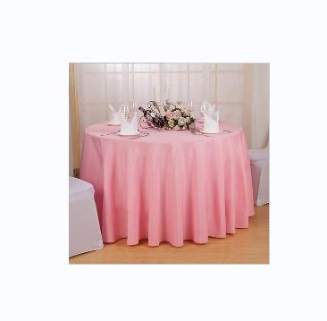 China Waterproof Round Table Cloth Wedding Banquet Decoration Table Cloth Restaurant Table Skirt for sale