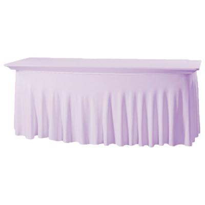 China Custom Pure Color Waterproof Dining Rectangular Polyester Table Cloth Wedding Table Cloth for sale