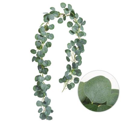 China Wedding Decoration Good Quality Durable Eucalyptus Leaves Artificial Rattan Wedding Hanging Decoration for sale