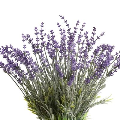 China Wedding Decoration Pinrui Artificial Flower High Quality Plastic Lavender For Plant Home Decoration for sale