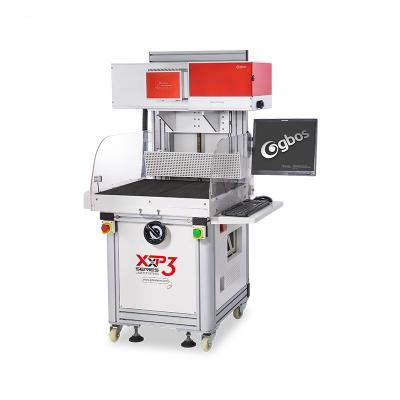 China 3D paper card and bag leather cutting laser marking machine CO2 laser marking machine GBOS laser for sale