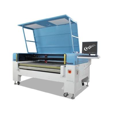 China Laser Cutter Gbos CO2 CNC Laser Cutting Machine With Camera Placing Sportswear Digital Printing Cloth Cloth Cutting 90W 130W 150W for sale