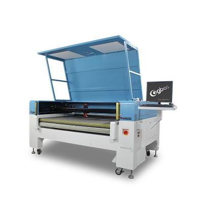 China Automatic Extraction Super Sportswear Sportswear Digital Camera Scan Laser Cutter Cutting GBOS Printing Underwear CO2 1812 Auto Feed Laser Cutting Machine for sale