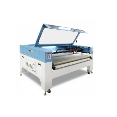 China Laser CUT GBOS CO2 Laser Cutter CCD Recognition Setting Roll Seamless Fabric Woven Label Camera Automatic Laser Cutting Machine for sale