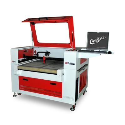 China Laser CUTTING GBOS Laser Cutter Factory Price Quality Automatic Textile CCD Camera Recognition Placing Laser Cutting Machine for sale