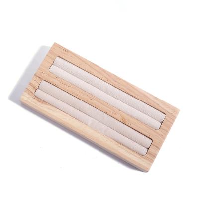 China Exquisite Stackable Bamboo Jewelry Disply Tray and Wooden Jewelry Display Rack Ring Trinket Dish Jewelry Display Jewelry Dish for sale