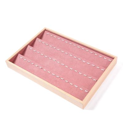 China Jewelry Disply Ring Jewelry Display Plate Bamboo Exquisite Wholesale Ring Show Plate Jewelry Display Wooden Stand Jewelry Display Tray Wholesale for sale