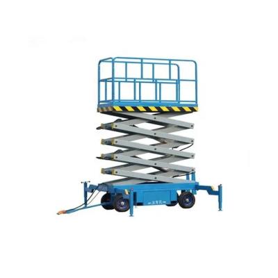 China Building Material Shops 6m 8m Trailer Scissor Lift Table Automatic Mobile Hydraulic Lift Platform 12m For Sale for sale