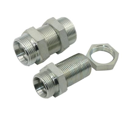 China Carbon Steel / Carbon Steel Factory Sale Straight Adapter Fittings Stainless / Brass MALE Hydraulic Hose MetricThread 1. type: straight fitting; 2. thread: metric for sale