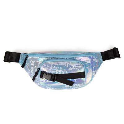 China Motorcycle Anti Theft Custom Sport Gradient Graffiti Bq Logo Low MOQ Running Cross - Single Size Body Shoulder Fanny Pack Chest Bag for sale