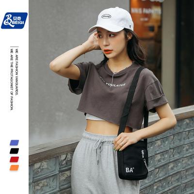 China Bq Chains Nylon Cool Multi-pockets Design Women Mini Messenger Crossbody Bag Hip Hop Street-wear Fashion for sale