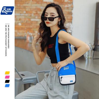 China Superb Unique Design Women Girls Color Bq Polyester Soilds Single Shoulder Phone Purse Cross - Body Messenger Mini Bag for sale