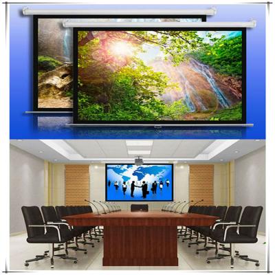 China 300 Inch Electric Electric Projection Screen For Home Theater Rear Projector Screens / School Motorized Projection Screen for sale