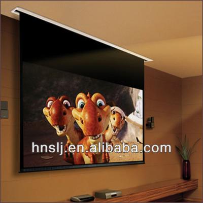 China Factory Low Electric Price 200 Inch Matte White Motorized Projector Screen for sale