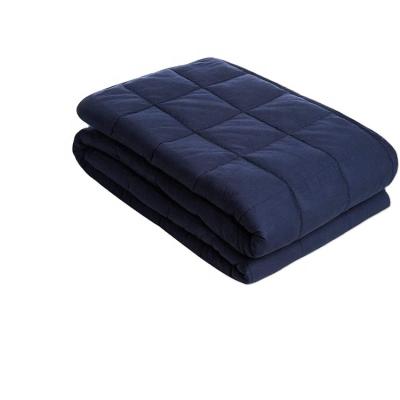 China Anti-Static Cooling Bamboo Cotton Glass Beads Weighted Blanket Designed For Insomnia Sufferers To Relieve Stress for sale