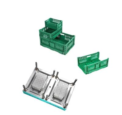 China Food Grade Plastic Foldable Plastic Crate Mold for sale