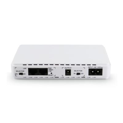 China Networking SKE UPS Manufacturer Mini DC 9V 12V POE 24V 48V UPS Selectable DC UPS for sale