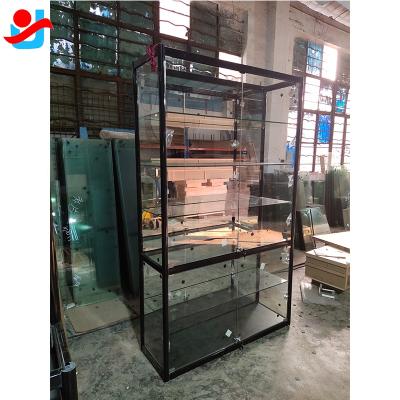 China Commercial Open Door Glass Cigarette Store Show Vape Store Decoration Design Rack Display Shelves for sale