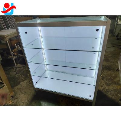 China Cabinet Showcase Showcase Sliding Aluminum Allloy Glass Lighted Glass Door Lock for sale