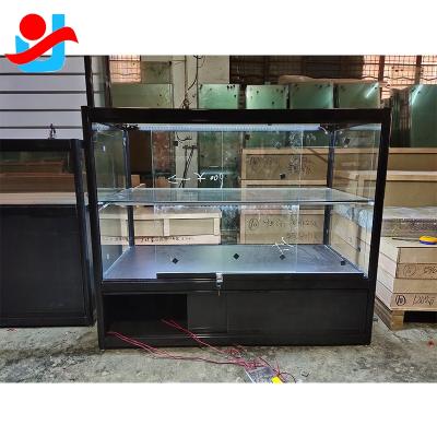 China Store Glass Counter Sliding Door Showcase Display Aluminum Glass Counter for sale