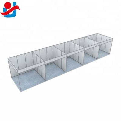 China Custom Easy Assembly Single Sided Combined Shell Scheme Display System Exhibition Single Sided Aluminum Booth 3x3m for sale