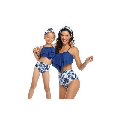 China New plus size design in the common children's swimsuit mother and daughter family matching swimwear for sale