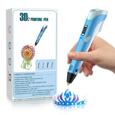 China LCD display screen. know clearly Temperature Factory Wholesale 3d Art Drawing Pen 3d Pencil Case 2nd Generation Pen 1.75mm Pla Filament For Kids Gifts Auto Pen for sale