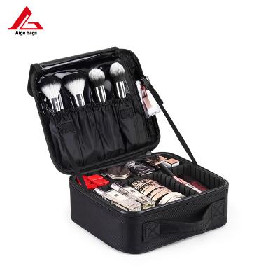 China Professional Fashion Dresser Makeup Bag With Separation Belt Large Capacity Makeup Box Beauty Hair Package for sale