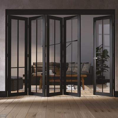 China China Factory Modern Aluminum Office Folding Door Glass Partition System for sale