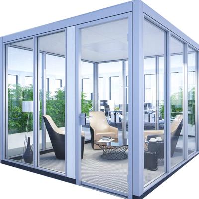 China Modern High Quality Good Prices Modular Glass Partition Wall For Office for sale