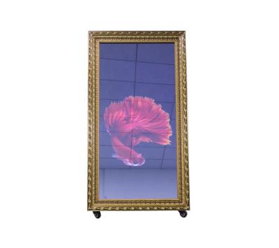 China Indoor 55 Inch All Position Touch Mirror Screen In One PC Photo Sticker Machine Booth for sale