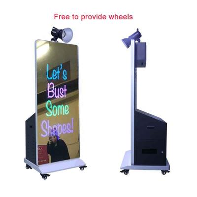 China Easy Use / Customizable Copies / Social Sharing 49 Inch Photo Booth DSLR With Space To Install Camera And Computer For Party for sale