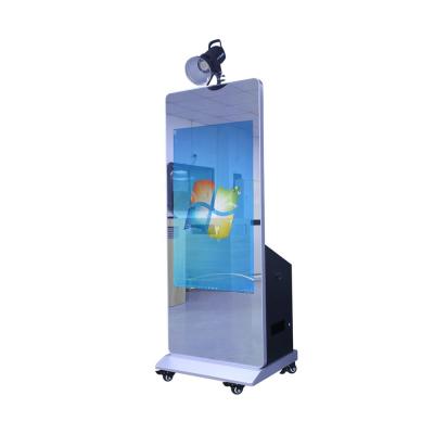 China Easy Use/Customizable Copies/Mirror Social Sharing 76 Inch 49 Inch Screen Photo Booth Shell With Camera And Light Stand, Drive Board for sale