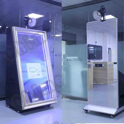 China Easy Use/Customizable Copies/New Design 49 Inch Photobooth Social Sharing Machine,LCD Mirror Kiosk Photo Booth for sale