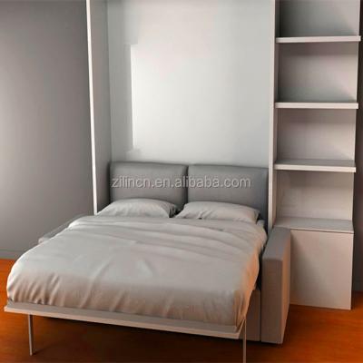 China Space saving foldable sofa wall bed, murphy wall bed with sofa, folding sofa wall bed for sale