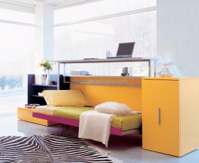 China PANEL furniture design high quality home wall bed, wall bed with desk, horizontal wall beds for sale