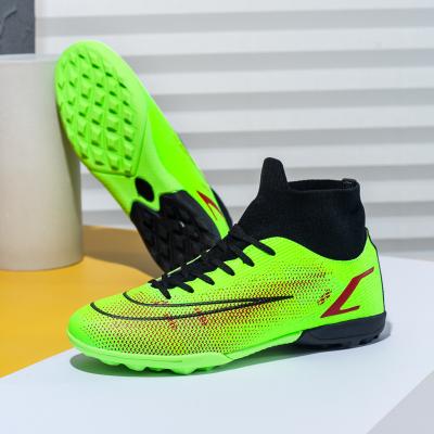 China SPORTS Factory Customize Men's Boots Outdoor Futsal Soccer Shoes High Top Soccer Boots Football Boots Sneakers Turf Top Shoes for sale