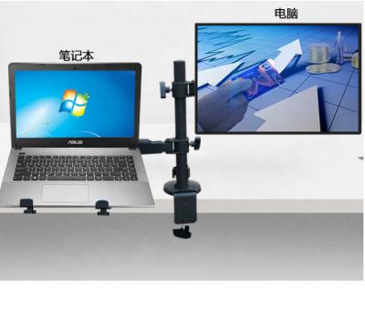 China Hot Selling Laptop Desk Mount Dsp-1-2 Monitor Arm Physical Channels Home Office Computer Desk Monitor Arm Stand Table Living Room Furniture for sale