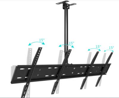 China Commerical TV Ceiling Mount Side By Side Wall Bracket Mount Ceiling TV Mount For Three Screens for sale