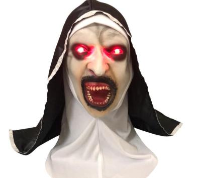 China Festival Decoration Fashion Rave Luminous Led Mask Halloween Light Up Mouth-muffle Christmas Fiber Optic Gauze Mask for sale