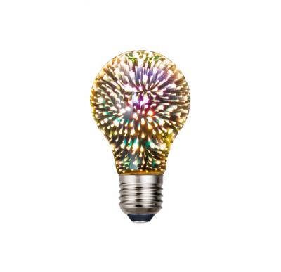 China Modern decorative 4W color led firework bulb E27 ST64 A60 G95 3D led illusion lamp bulb for sale